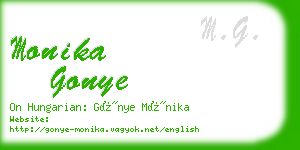 monika gonye business card